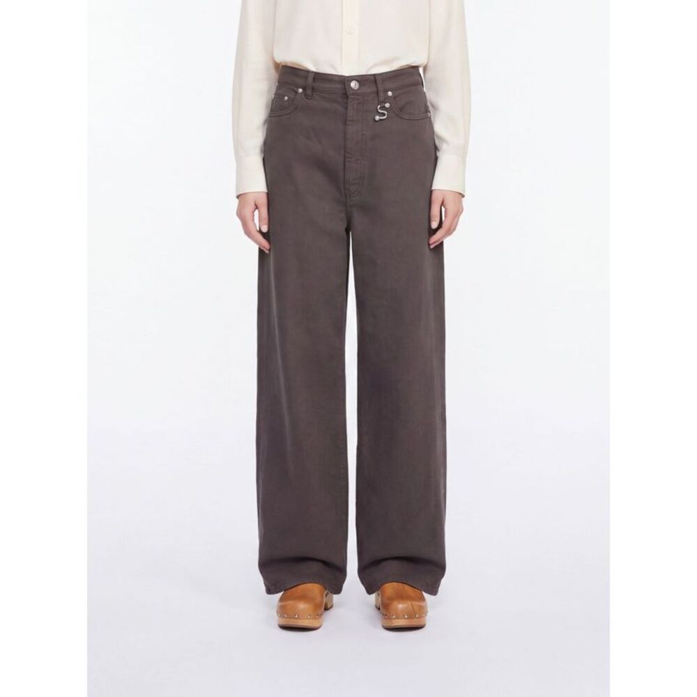 Sportmax Women Sportmax Mid-Rise Wide-Leg Jeans In Cotton Denim
